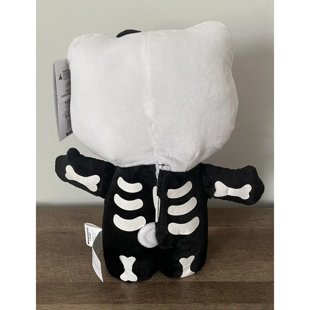 Hello Kitty Side Stepper Skeleton Plush RARE - Small Mark On Top Of Head *Flawed